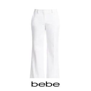 💎 Bebe - White/Cream Flare Pants 💎